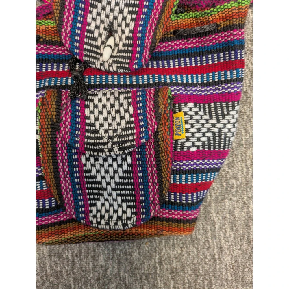 PINZON Colorful Woven Mini‎ Backpack Boho Festival Sling Bag